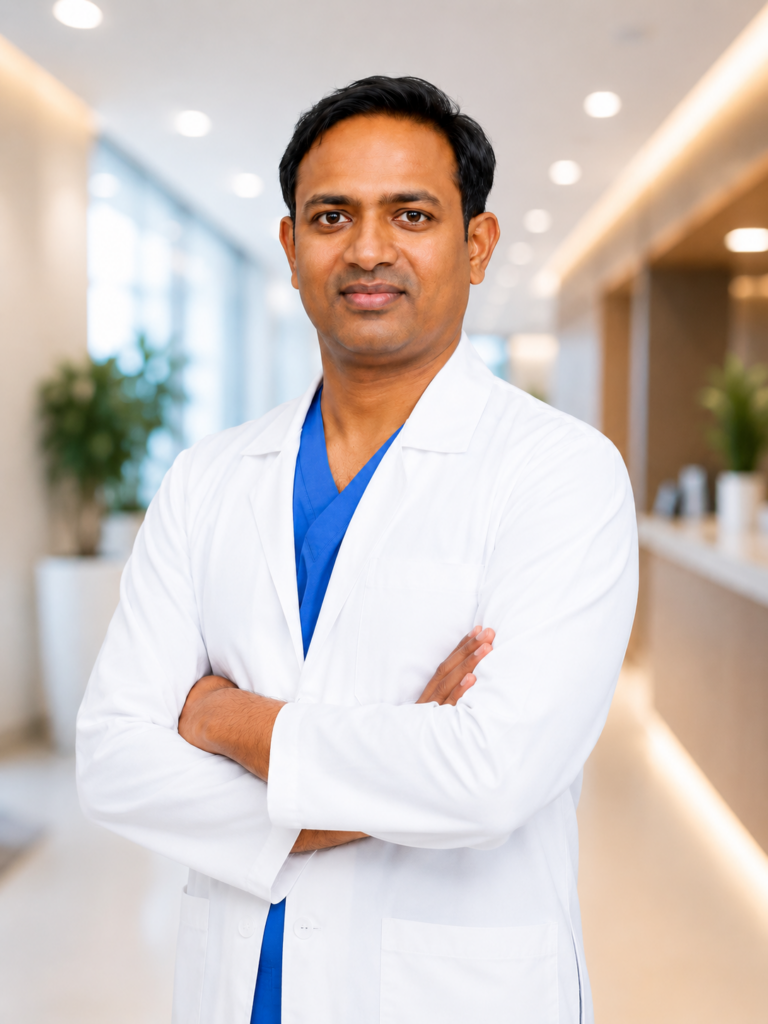 Dr. Ram Prasad Cherukumalli, Urologist and Robotic Surgeon at Apollo Health City, Hyderabad.