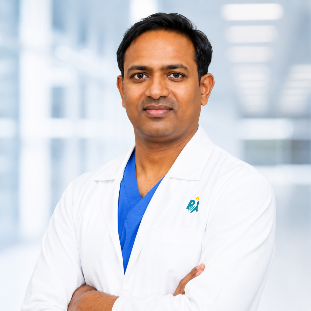 Dr. Ram Prasad Cherukumalli, Urologist and Robotic Surgeon at Apollo Health City, Hyderabad.
